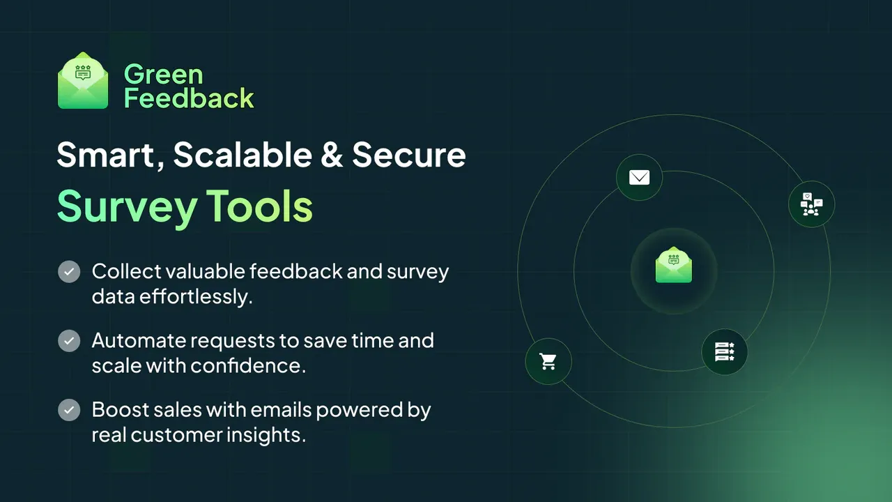 Green Survey & Feedback Form — Shopify review & feedback app