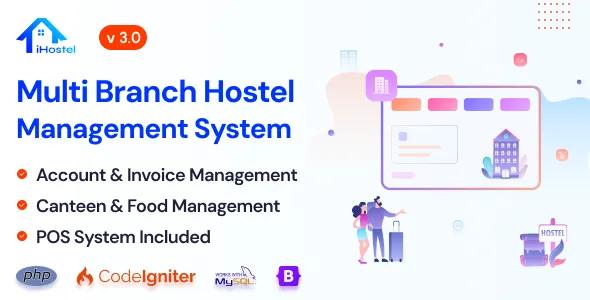 iHostel — Multi-branch hostel management & POS